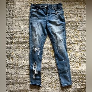 AE distress HI-rise jegging